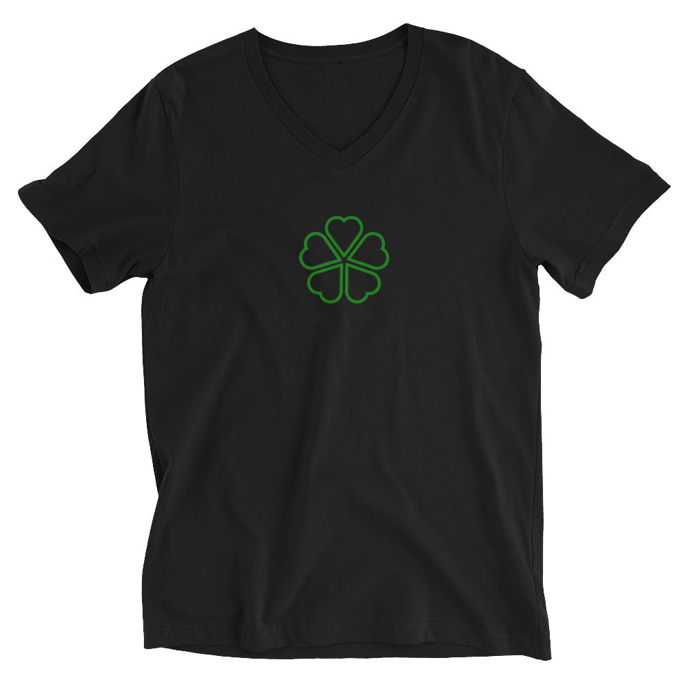 Five Leaf Clover V-neck